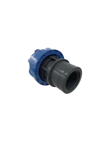 Raccordo di collegamento dritto femmina in alluminio 2 tubi 63mm - Sicomat