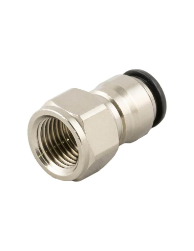 Raccordo dritto filettato femmina 1/4 - tubo 10mm Serie 55000 - Aignep