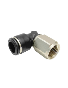 Female cylindrical adjustable elbow fitting 1/4 tube 6mm Series 55000 - Aignep | ADAJUSA