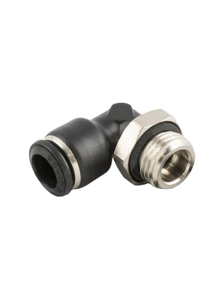 Male cylindrical adjustable elbow fitting 1/4 tube 10mm Series 55000 - Aignep | ADAJUSA