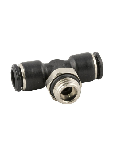 Swivel T-connector with central thread M5 pipe 6 Series 55000 - Aignep