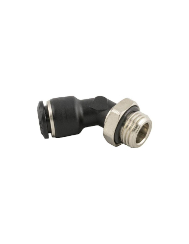 Elbow fitting 45 male swivel elbow male 1/4 pipe 6mm Series 55000 - Aignep