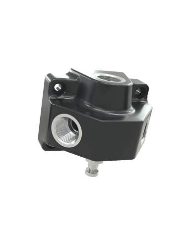 Polyamide and aluminum distributor 2 outlets 1/2 female input with condensate drain - Sicomat