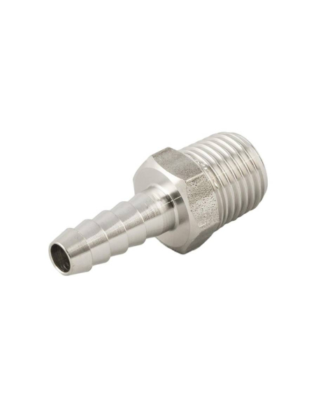 3/8 conical male Spike for rubber diameter 12mm INOX Series 62000 - Aignep | ADAJUSA