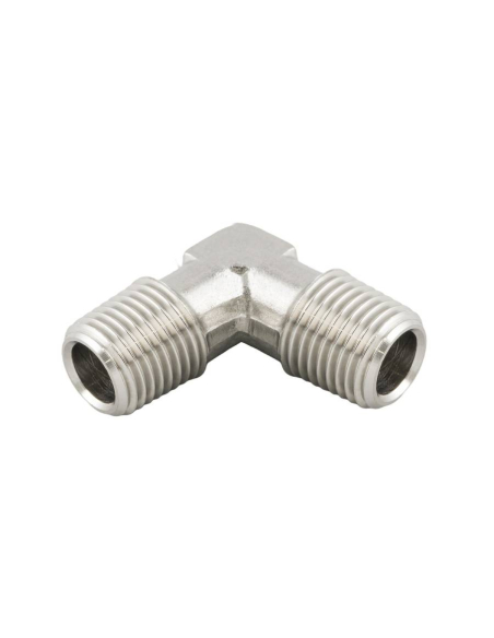 Raccordo maschio a L 3/8 INOX Serie 62000 - Aignep | ADAJUSA