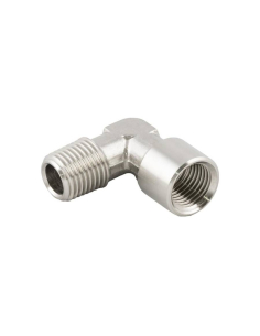 Raccordo L maschio - femmina 3/8 INOX Serie 62000 - Aignep | ADAJUSA