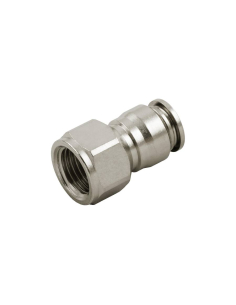 Straight female fitting 1/8 tube 6mm INOX Series 60000 - Aignep | ADAJUSA