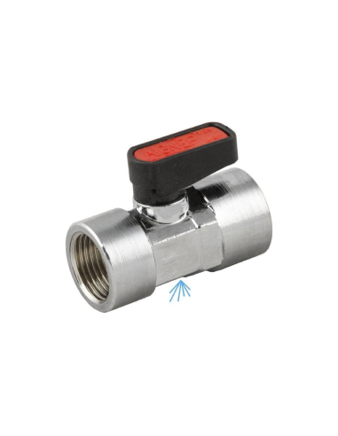 Shut-off valve 1/4 female 2- way  with exhaust - Aignep