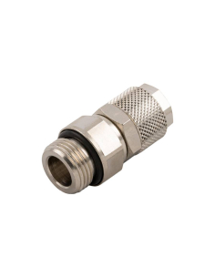 Adjustable straight cylindrical male fitting 1/4 tube 6/4 Series 1000 - Aignep | ADAJUSA