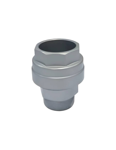 Raccordo di collegamento dritto maschio in alluminio 2 tubi 50mm - Aignep