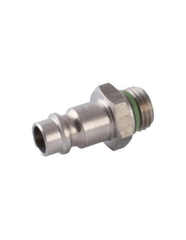 Adattatore per spina rapida maschio corta 1/4 INOX profilo europeo - Aignep