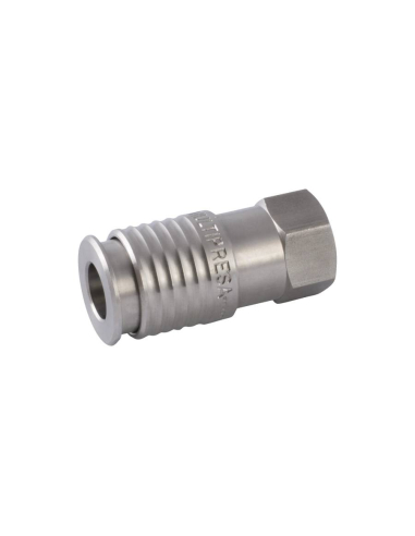 Attacco rapido femmina 3/8 INOX serie universale - Aignep