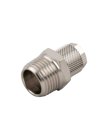 Raccordo diritto maschio conico 3/8 tubo 6/4 Serie 1000 - Aignep