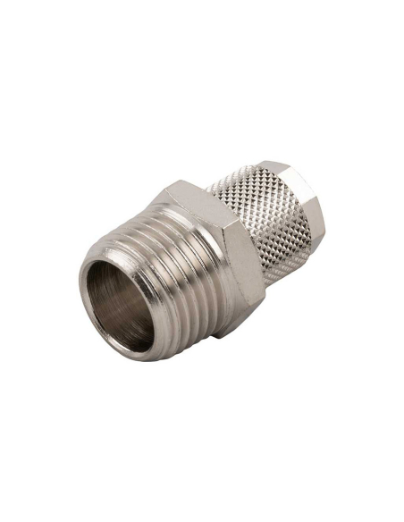 Raccordo diritto maschio conico 1/2 tubo 15/12,5 Serie 1000 - Aignep | ADAJUSA