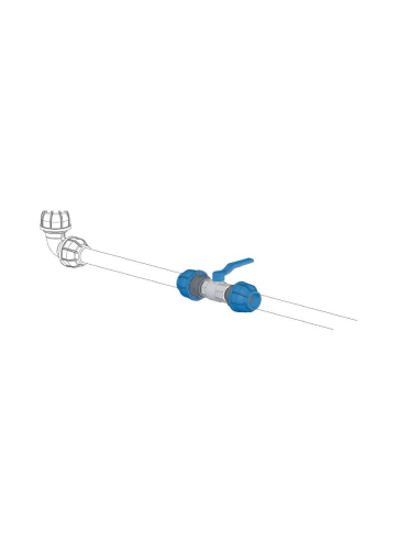 Ball valve 3/4 to 2 way tube-tube 20mm - Sicomat | ADAJUSA | price
