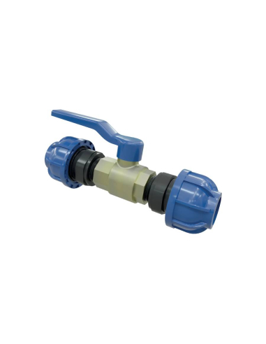 2 2- way tube-tube ball valve 63mm - Sicomat