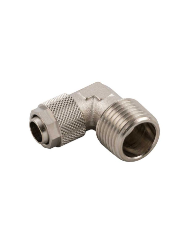Raccordo curvo maschio conico 3/8 tubo 8/6 Serie 1000 - Aignep