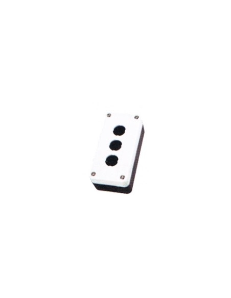 Button box 3 elements diameter 22 plastic