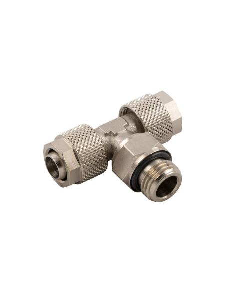 Adjustable T fitting male central thread 1/8 6/4 tube Series 1000 - Aignep | ADAJUSA