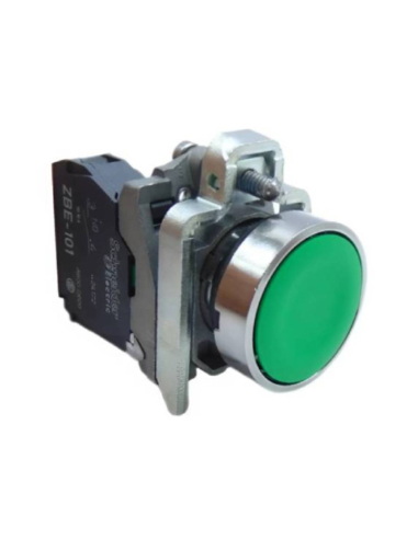 Contatto aperto (NO) del pulsante verde Harmony XB4 - SCHNEIDER