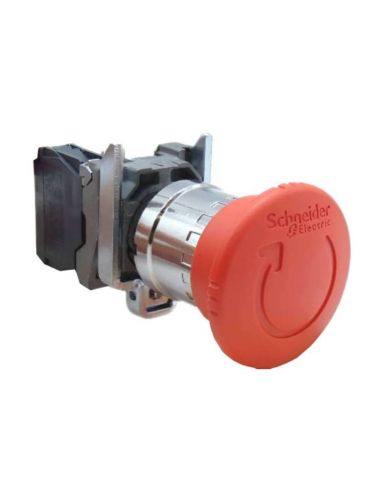 Emergency stop push button diameter 40 (push-turn) Harmony XB4 - SCHNEIDER