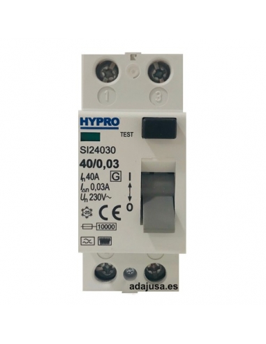 Differenziale 2 poli 40A 30mA Superimmunizzato - Hypro
