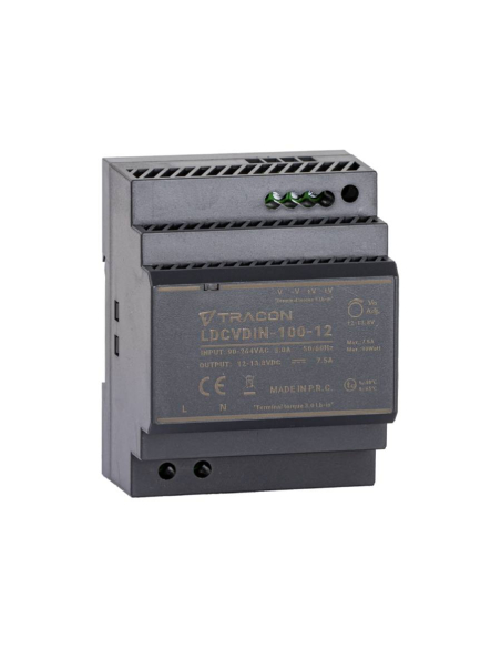 Fonte di alimentazione guida DIN 12 Vcc 7,1 A 85 W LDCVDIN-100-12 ADAJUSA | prezzo