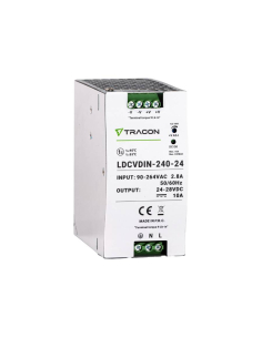 Fonte di alimentazione guida DIN 24 Vcc 10A 240W LDCVDIN-240-24 ADAJUSA | prezzo