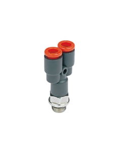 Y male fitting 1/4 tube diameter 6mm technopolymer - Metal Work | ADAJUSA