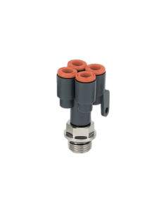 Double Y fitting 1/4 inlet and 6mm diameter outlet technopolymer - Metal Work | ADAJUSA