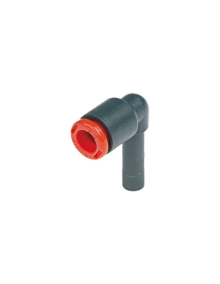 L fitting tube 8mm with short spike 8mm technopolymer - Metal Work | ADAJUSA