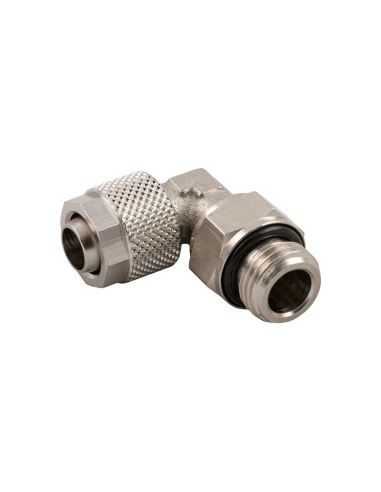 Raccordo maschio a gomito regolabile 1/4 tubo 8/6 Serie 1000 - Aignep