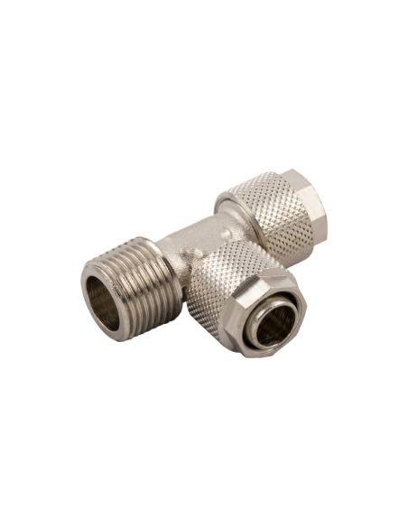 T-piece conical side thread 1/4 tube 10/8 Series 1000 - Aignep | ADAJUSA