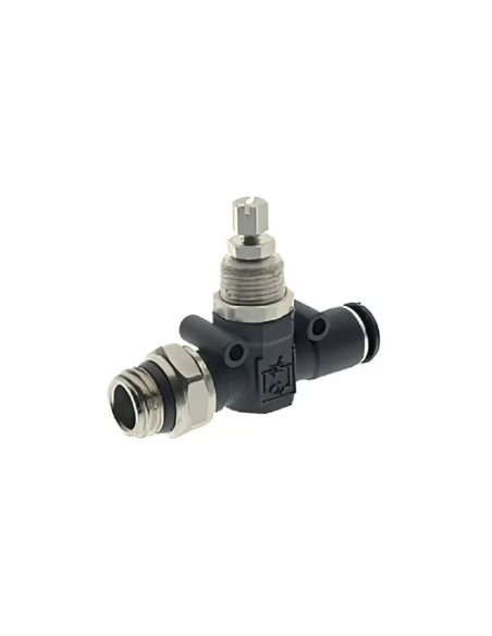 Regolatore di flusso bidirezionale corto 1/2 maschio - tubo 10mm - Aignep | prezzo