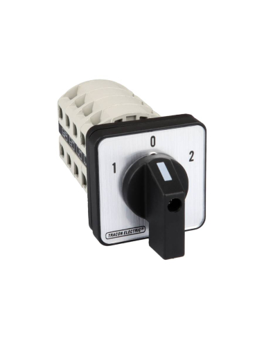 4 pole cam switch 63A 1-0-2 black lever (90º)