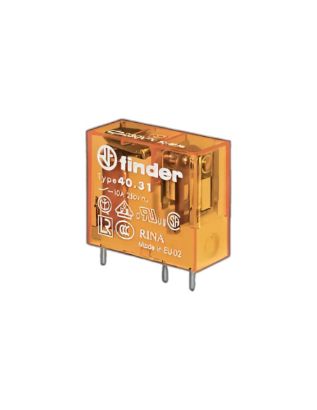 Miniature relay 1 contact 12Vdc 12A 40.31.9.012 FINDER ADAJUSA | price