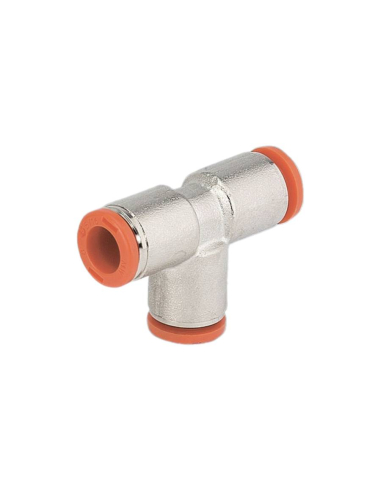 Raccordo a T intermedio istantaneo tubo 12mm - Metal Work