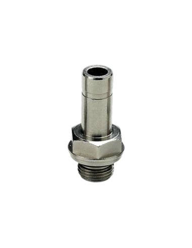Adattatore automatico maschio cilindrico 1/8 per tubo da 8 mm - Metal Work