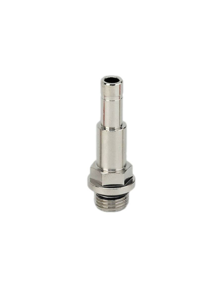 Adattatore automatico prolungato maschio cilindrico 1/4 per tubo da 6 mm - Metal Work | ADAJUSA