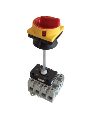 4 pole 40A ON-OFF yellow-red cabinet bottom Switch disconnector