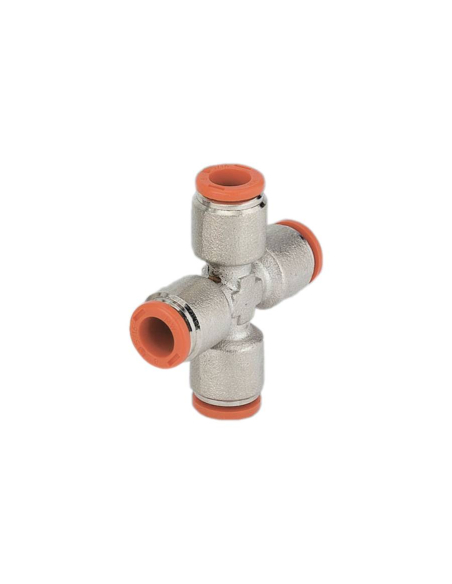 Intermediate cross fitting for 8mm tube - Metal Work | ADAJUSA