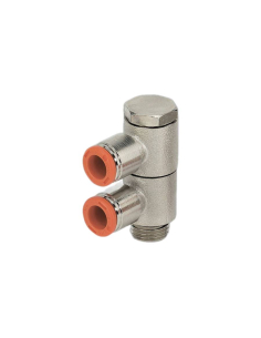 Adjustable fitting 2 bodies 1/4 tube diameter 8mm - Metal Work | ADAJUSA