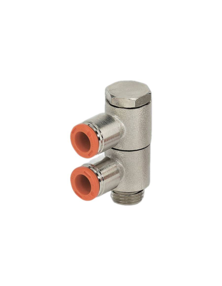 Raccordo regolabile a 2 corpi tubo 3/8 diametro 8mm - Metal Work | ADAJUSA