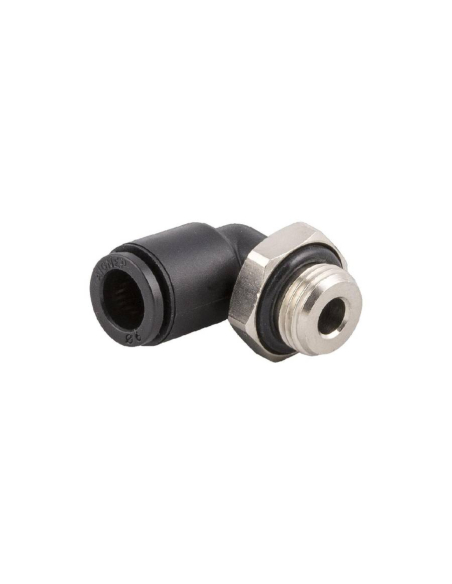 Raccordo curvo orientabile maschio cilindrico M5 tubo 4mm Serie 56000 MINI - Aignep | ADAJUSA