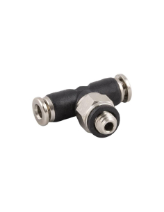 Raccordo a T orientabile con filetto centrale M5 tubo 3mm Serie 56000 MINI - Aignep | ADAJUSA