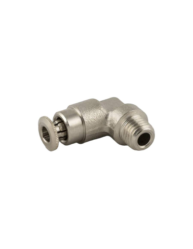 Raccordo conico maschio a L 1/8 tubo 4mm per lubrificazione e ingrassaggio Serie 58000 Alta pressione - Aignep