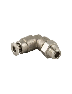 1/4 male conical adjustable elbow fitting, 6mm tube, for lubrication and greasing, Series 58000 High pressure - Aignep | ADAJUSA