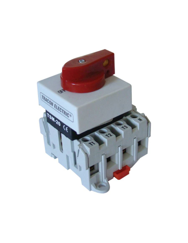 Interruttore-sezionatore con manovra rotativa 20A 3 poli