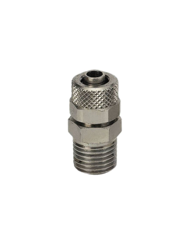 Raccordo diritto maschio conico 1/4 tubo 8/6 Serie C - Metal Work