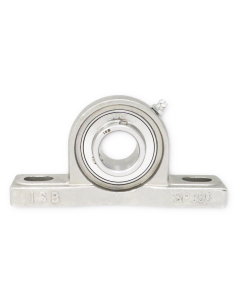 Self-aligning foot support with INOX bearing UP006 INOX ISB shaft diameter 30mm ADAJUSA